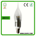 Home decorative smd ic driver led candle bulb light